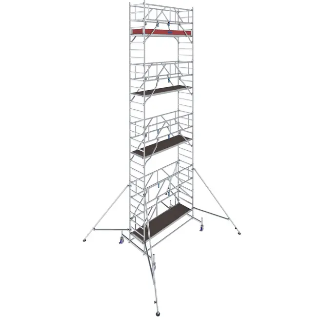 KRAUSE STABILO aluminijumska pokretna skela 2.50x0.75m radna visina 9.40m 772077 KRAUSE STABILO aluminijumska pokretna skela 2.50x0.75m radna visina 9.40m 772077
